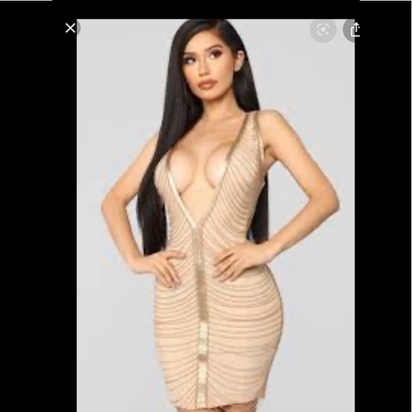 Fashion Nova Dresses & Skirts - Fashion nova seductive evening dress! W/chains!￼